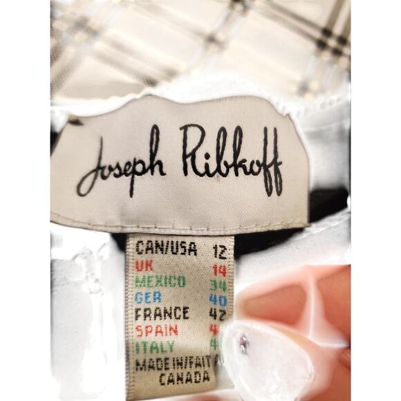 Joseph Ribkoff stretchy pants trouser small split hem so cute! size 12 - Picture 2 of 6